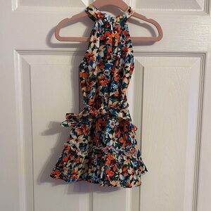 SHEIN Multicolor Floral Halter Dress 18-24M